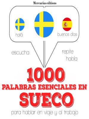 cover image of 1000 palabras esenciales en sueco